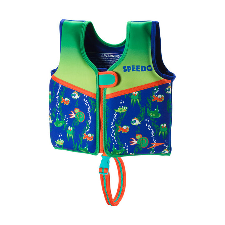 swimming gear Speedo Begin to Swim Printed Neoprene Swim Vest - Sapphire Blue