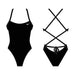 Nike Hydrastrong Solid Lace Up Tie Back One Piece Swimsuit 