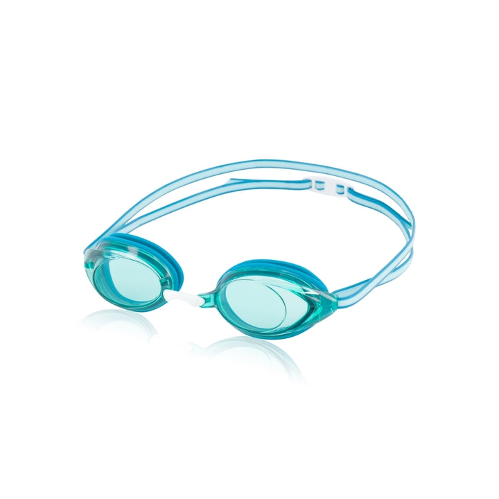 low profile swimming goggles Speedo Vanquisher 2.0 Goggle Enamel Blue/Jade