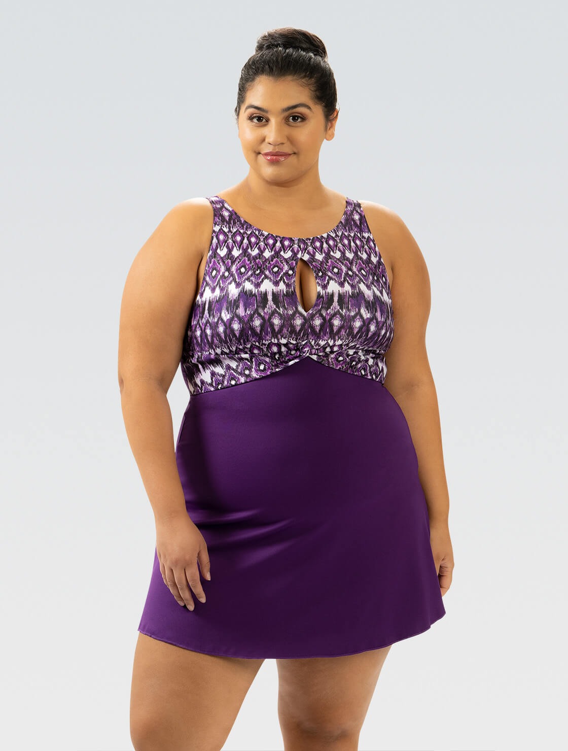 Dolfin Aquashape Dress Swimsuit Water Lily Knot1