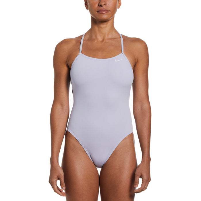 Nike Hydrastrong Solid Lace Up Tie Back One Piece Swimsuit FW 2023