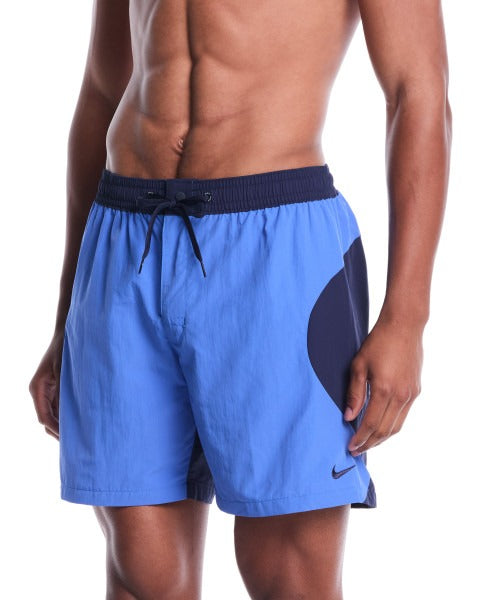 Nike Men's Zip Color Block 7″ Volley Swim Shorts Nike Men's Zip Color Block 7″ Volley Swim Shorts