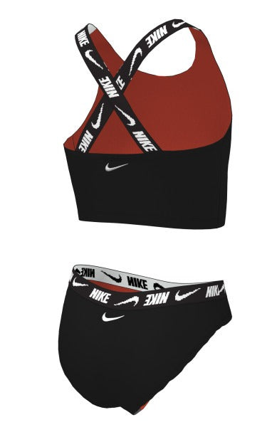 Nike Girls Logo Tape Crossback Midkini Set
