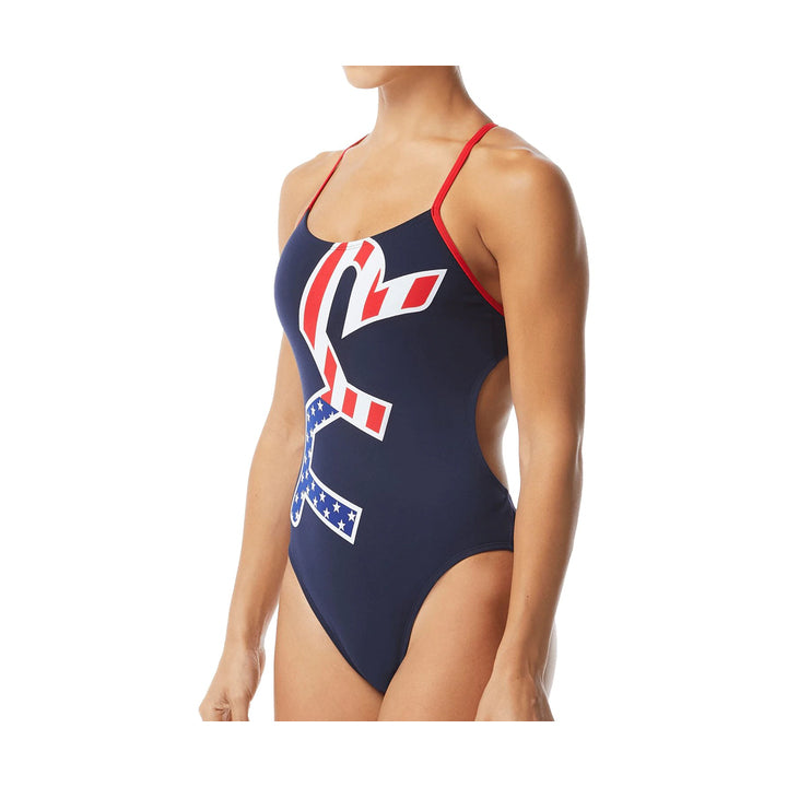 Tyr Swimsuit BIG LOGO USA Cutoutfit - Main Image