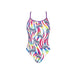 Arena Crazy Zebras Lace Back One Piece Swimsuit