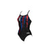 Arena Woman Team Painted Stripes Light Drop Back One Piece Swimsuit
