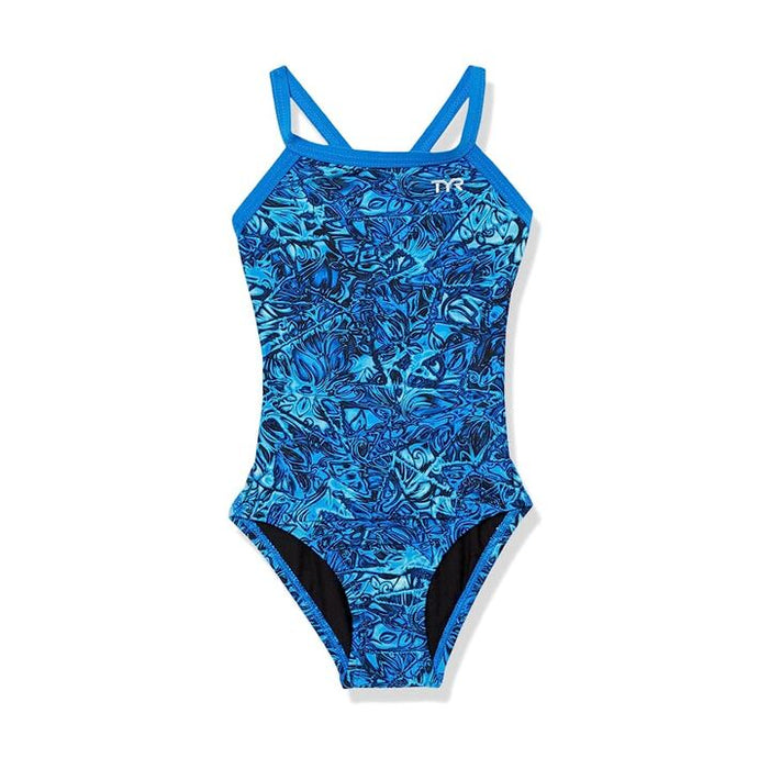 TYR Girls' Nebulous Diamondfit Swimsuit