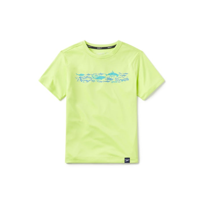 Speedo Speedo Eco S/S Graphic Swim Shirt Sharp Green