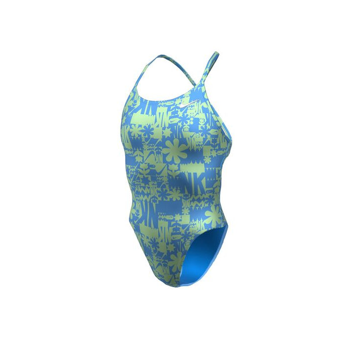 Nike Hydrastrong Multiprint Lace-Up Tie-Back One Piece