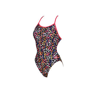 Arena Swimsuit Cheetah Heat Booster Back