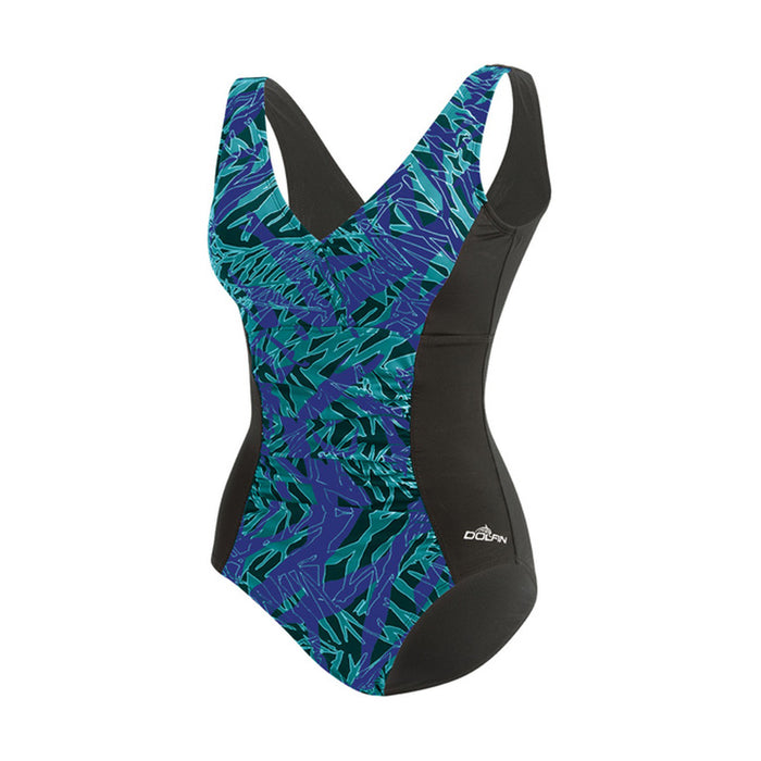 Dolfin Aquashape St Lucia V-Neck Front Panel Suit Female