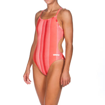 Arena Women's One Piece Swimsuit BLENDED STRIPE  Competition Swimsuits  Arena