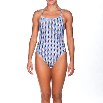 Arena Women Dolphin Booster Back One Piece Front Lining  One Piece Swimsuits  Arena