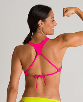 Arena Women's Rulebreaker Think Crop Top Bikini Top