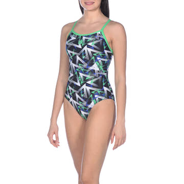 Arena W Power Triangle Light Drop One Piece  Competition Swimsuits  Arena