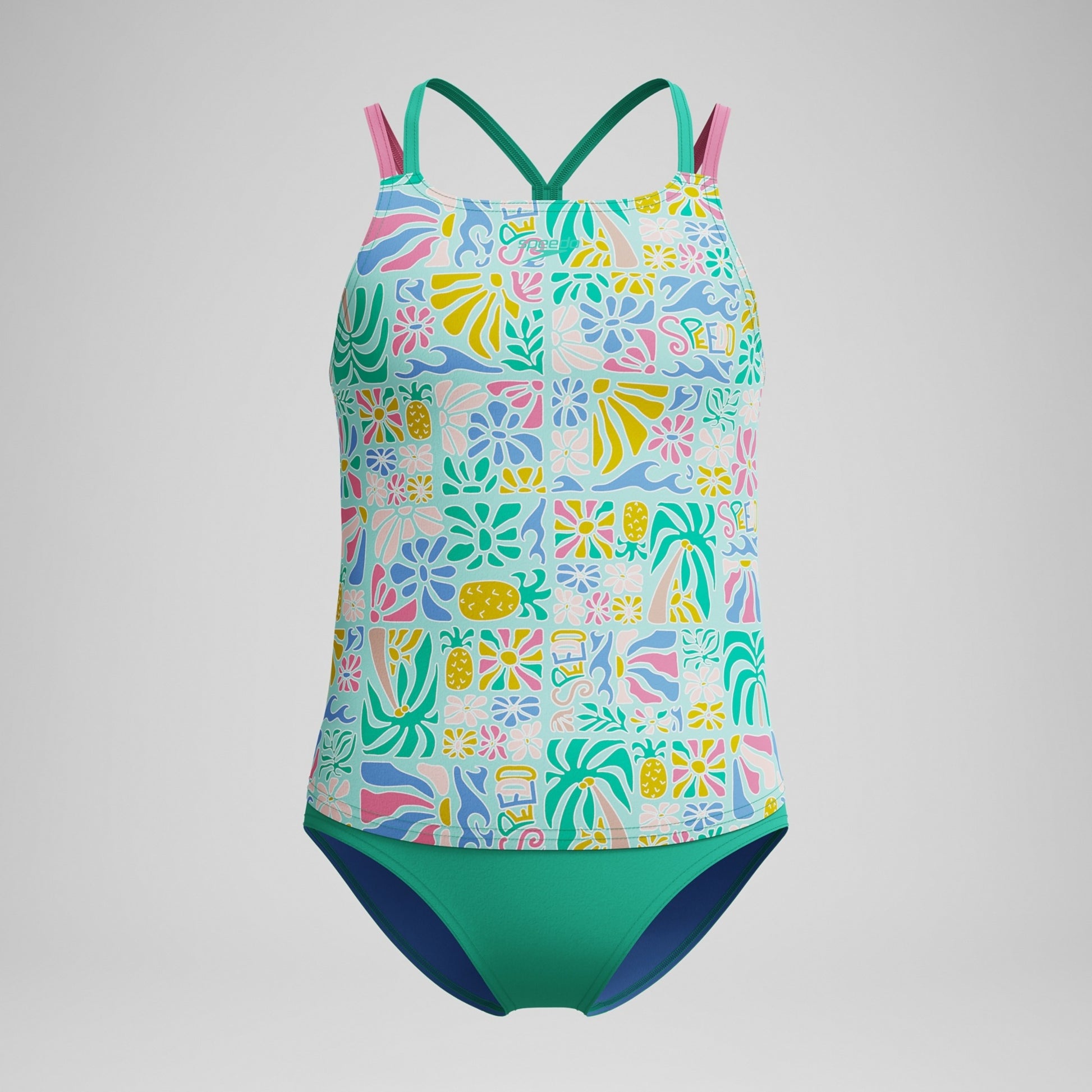 Speedo Two-Piece Swimsuit Tankini for Girls  Girls Tankini  Speedo