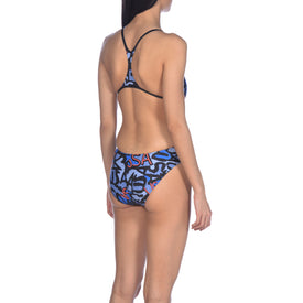 Arena W Usa Allover Booster Back One Piece  Competition Swimsuits  Arena