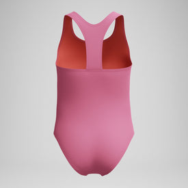 Speedo Girls’ Solid Racerback One Piece Swimsuit