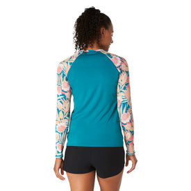 Speedo Women's Long Sleeve Print Rashguard  Long Sleeve Rash Guard  Speedo