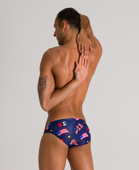 Arena Men's Brief GRAFFITI USA  Competition Swimsuits  Arena