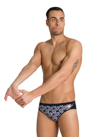 Arena M Crazy Pop Skulls Brief  Swimming Briefs for Men  Arena