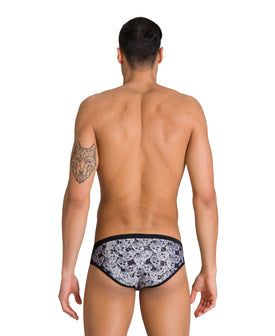 Arena M Crazy Pop Skulls Brief  Swimming Briefs for Men  Arena