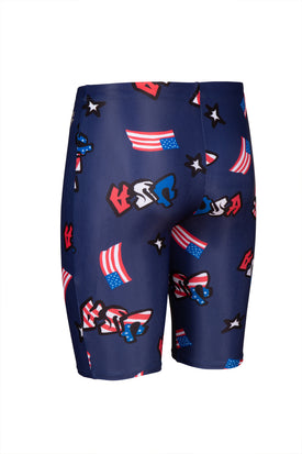 Arena Men's Graffiti USA Jammer  Men's Square-Leg Swimsuits  Arena