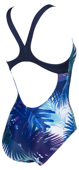 Arena W Palm Print Swim Pro Back One Piece  One Piece Swimsuits  Arena