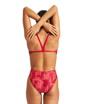 Arena Women's Puzzled Challenge Back One Piece  Fall/Winter 2024 Team Prints  Arena