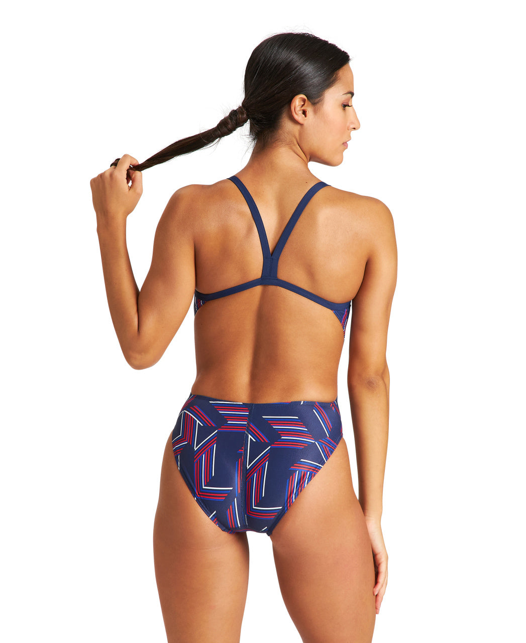 Arena Women's Puzzled Challenge Back One Piece Extended Colors  Fall/Winter 2024 Team Prints  Arena