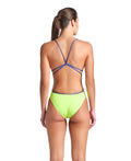 Arena Women's One Piece Lace Back Solid Swimsuit Extended Colors  Team Solid  Arena
