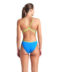 Arena Women's One Piece Lace Back Solid Swimsuit Extended Colors  Team Solid  Arena