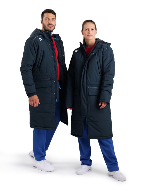 Arena Unisex Team Parka Solid – Warm, Water-Resistant Swim Parka for Swimmers  Swim Parkas  Arena