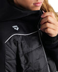 Arena Team Hooded Front Zipped Half-Quilted Jacket  Hoodie  Arena