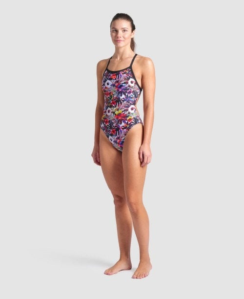 Arena Women's Belize Xcriss Cross One Piece Swimsuit  One Piece Swimsuits  Arena