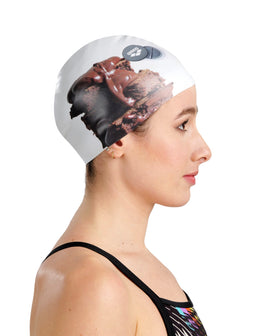 Arena HD Print Swim Cap  Silicone Swim Caps  Arena