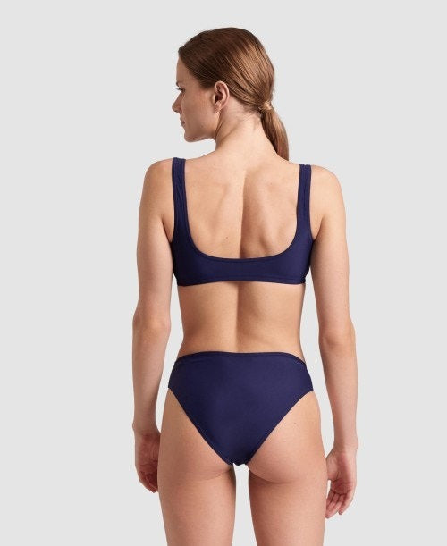 Arena 女性用 ビーチバレー ツーピース ビキニ Navy USA32 Arena Women's Arena Icons Bralette Solid Two Pieces