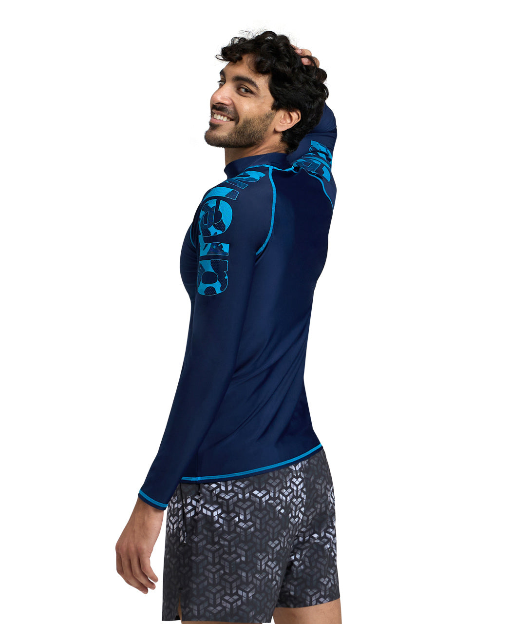 Arena Men's Rashguard Vest Graphic Long Sleeve  Rashguard  Arena