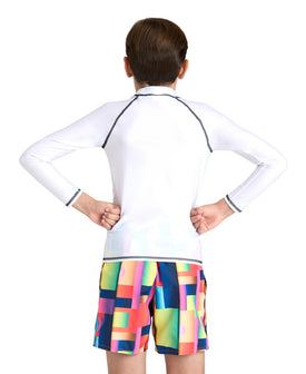 Arena Unisex Jr Arena Rash Vest Long Sleeve Graphic  Compression and Recovery Apparel  Arena