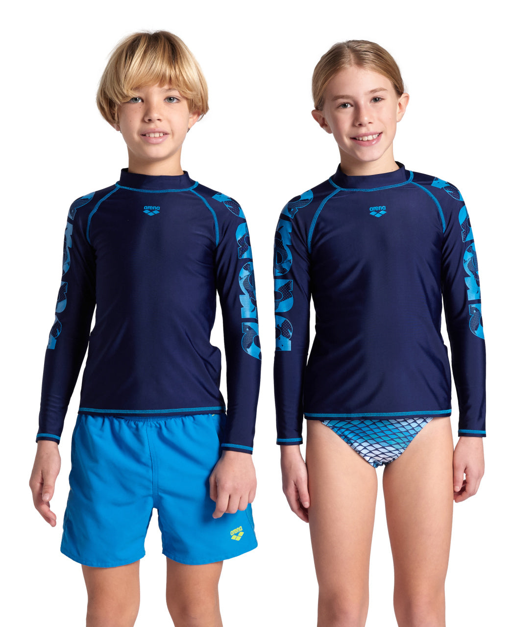 Arena Unisex Jr Arena Rash Vest Long Sleeve Graphic