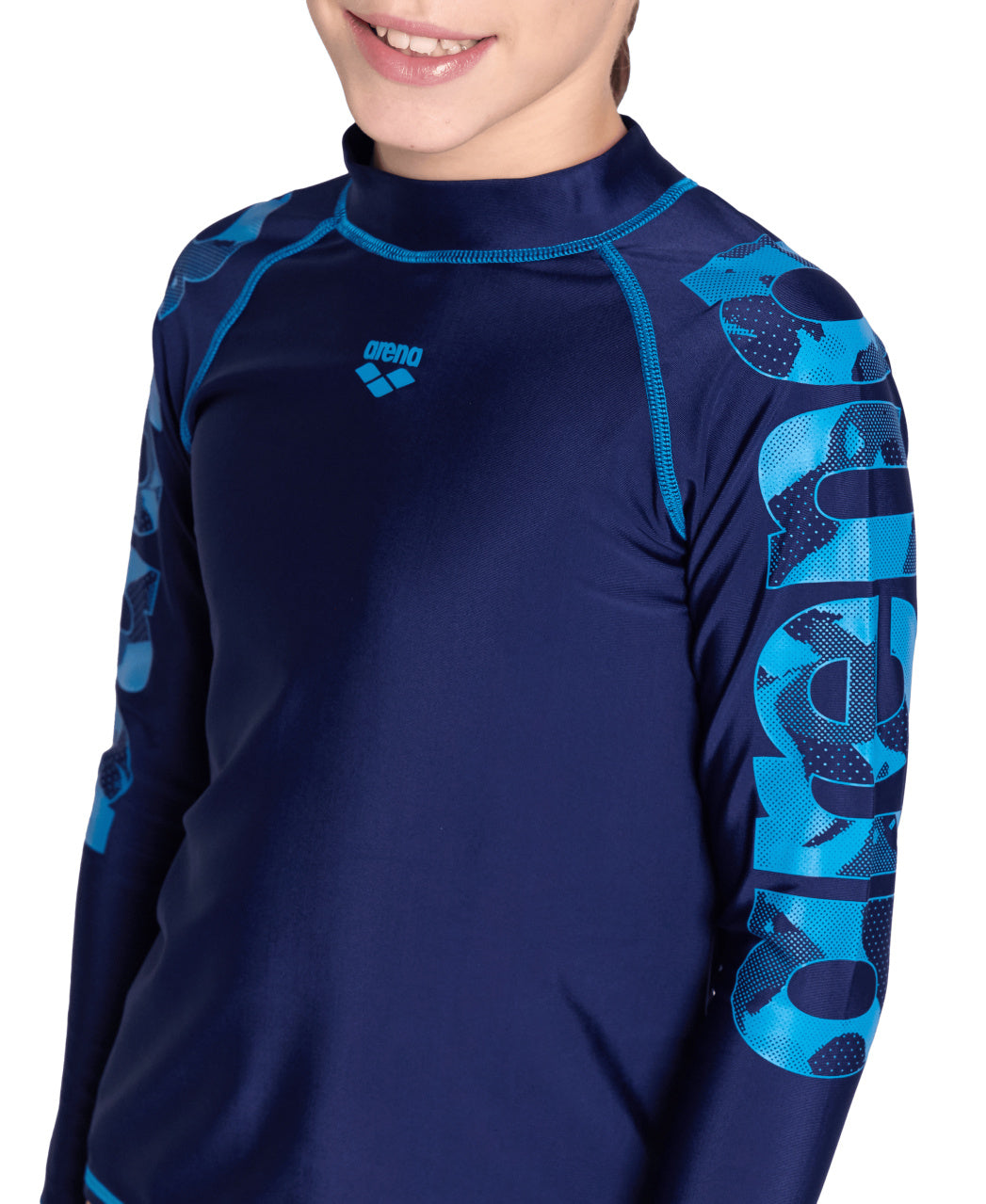 Arena Unisex Jr Arena Rash Vest Long Sleeve Graphic