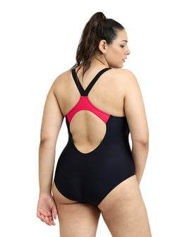 Arena Women's Threefold V Back One Piece Plus Size  Plus Size Swimsuits  Arena