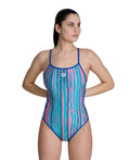 Arena Women's Reversible One Piece Swimsuit Challenge Back  One Piece Swimsuits  Arena