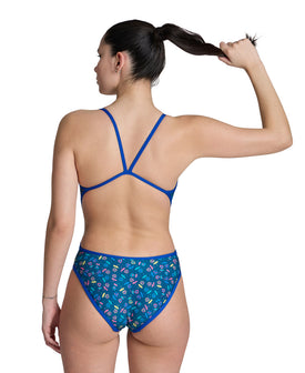 Arena Women's Reversible One Piece Swimsuit Challenge Back  One Piece Swimsuits  Arena