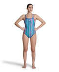Arena Women's Reversible One Piece Swimsuit Challenge Back  One Piece Swimsuits  Arena