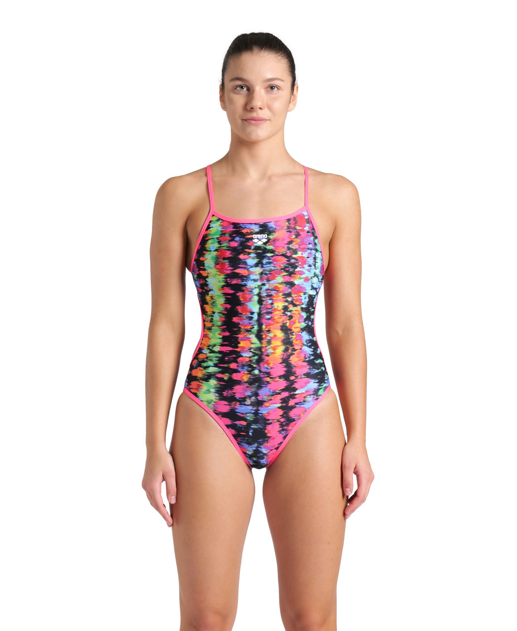 Arena Women's Reversible One Piece Swimsuit Challenge Back  One Piece Swimsuits  Arena