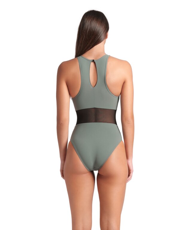 Arena Women's Mesh Panels One Piece Swimsuit Vent Back  Competition Swimsuits  Arena