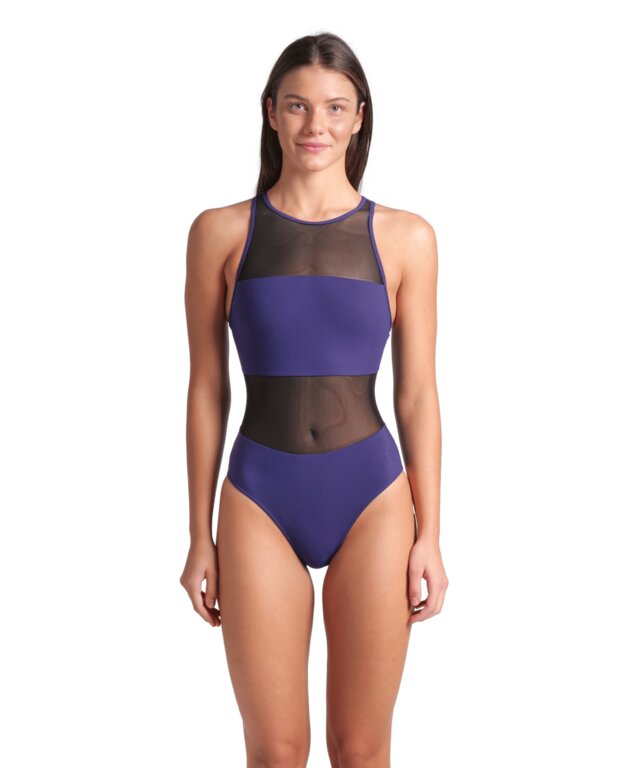 Arena Women's Mesh Panels One Piece Swimsuit Vent Back  Competition Swimsuits  Arena