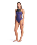 Arena Women's Mesh Panels One Piece Swimsuit Swim Pro Back  One Piece Swimsuits  Arena