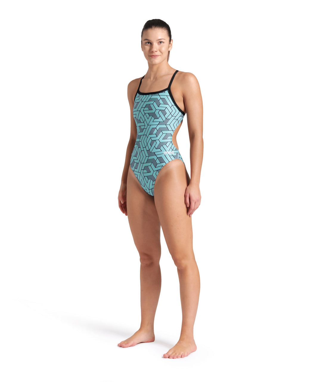 Arena Womens Escape One Piece Swimsuit Challenge Back  Swim Team Prints  Arena